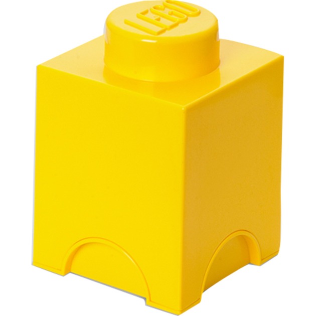 LEGO Storage Brick 1 gelb, Aufbewahrungsbox von Room Copenhagen