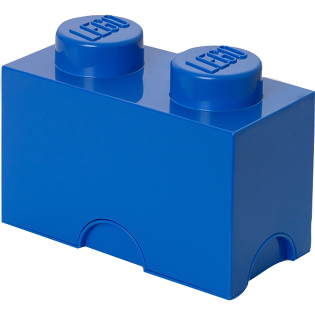 LEGO Storage Brick 2 blau, Aufbewahrungsbox von Room Copenhagen