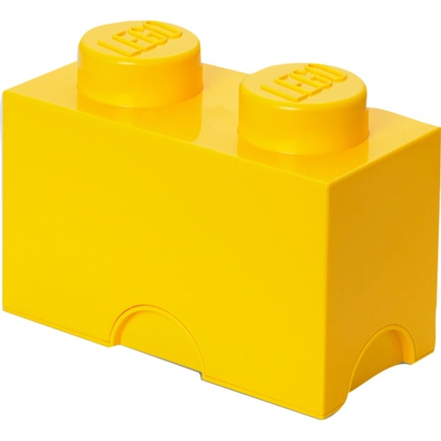 LEGO Storage Brick 2 gelb, Aufbewahrungsbox von Room Copenhagen