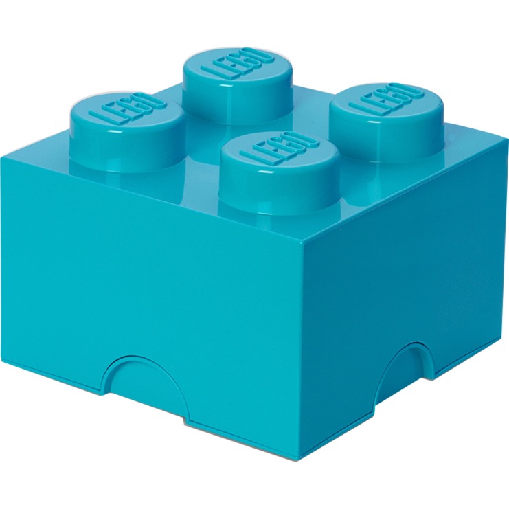 LEGO Storage Brick 4 azur, Aufbewahrungsbox von Room Copenhagen