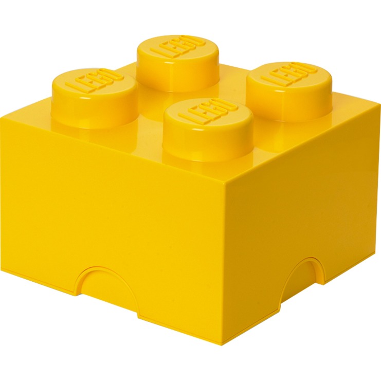 LEGO Storage Brick 4 gelb, Aufbewahrungsbox von Room Copenhagen