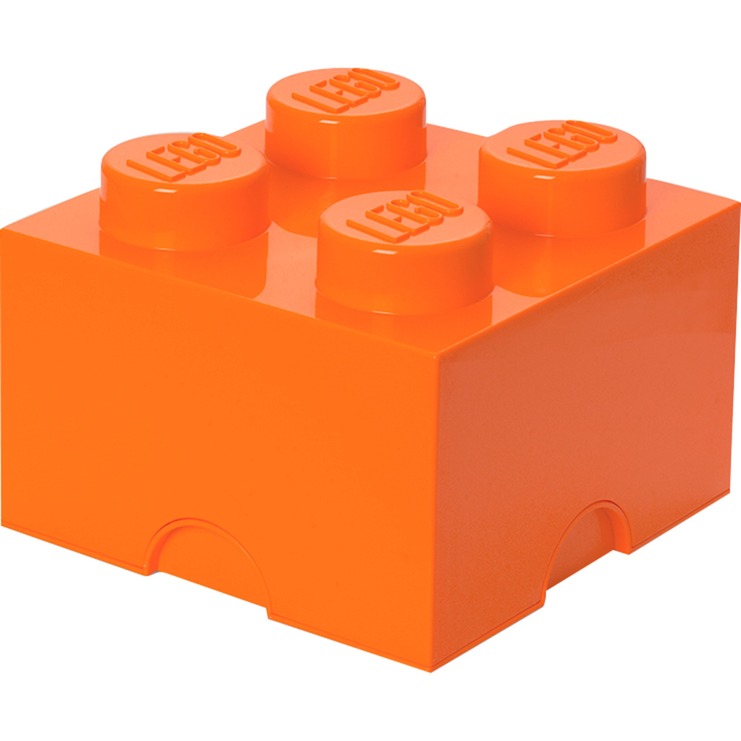 LEGO Storage Brick 4 orange, Aufbewahrungsbox von Room Copenhagen