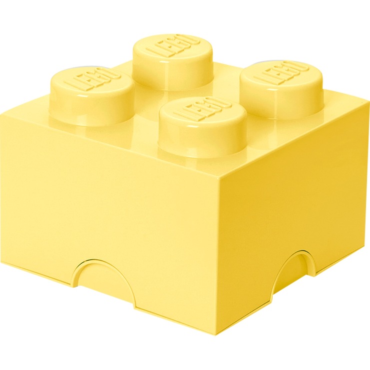 LEGO Storage Brick 4 pastellgelb, Aufbewahrungsbox von Room Copenhagen