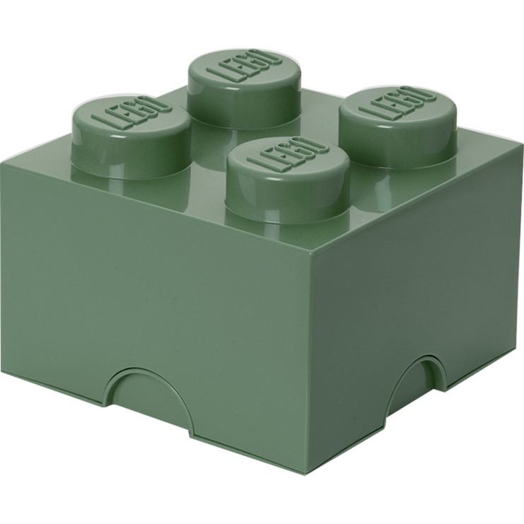 LEGO Storage Brick 4 sandgrün, Aufbewahrungsbox von Room Copenhagen