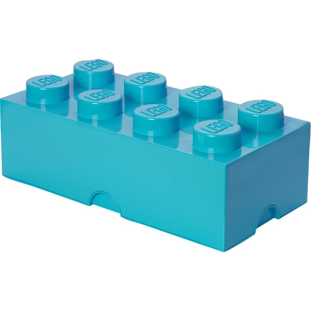 LEGO Storage Brick 8 azur, Aufbewahrungsbox von Room Copenhagen