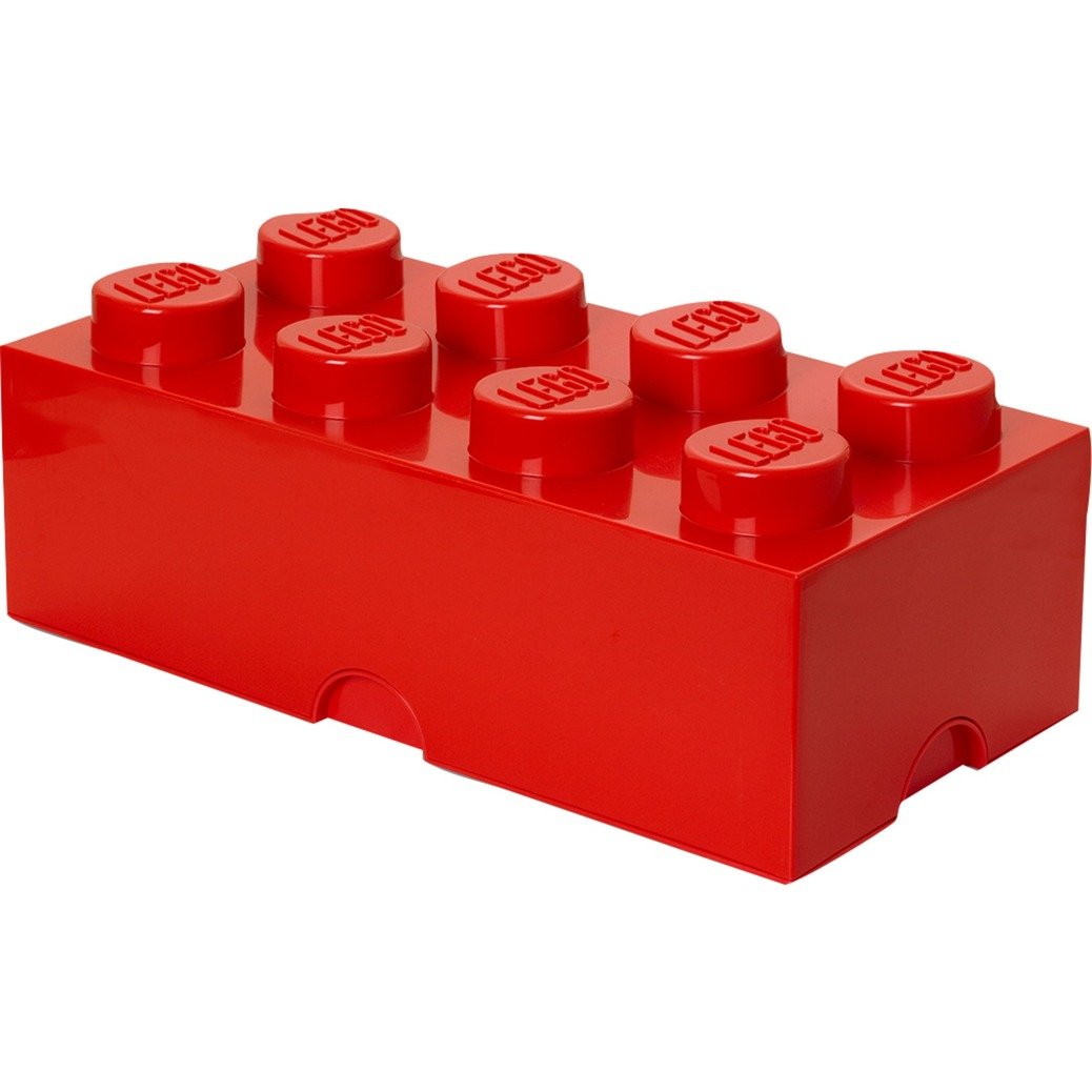 LEGO Storage Brick 8 rot, Aufbewahrungsbox von Room Copenhagen