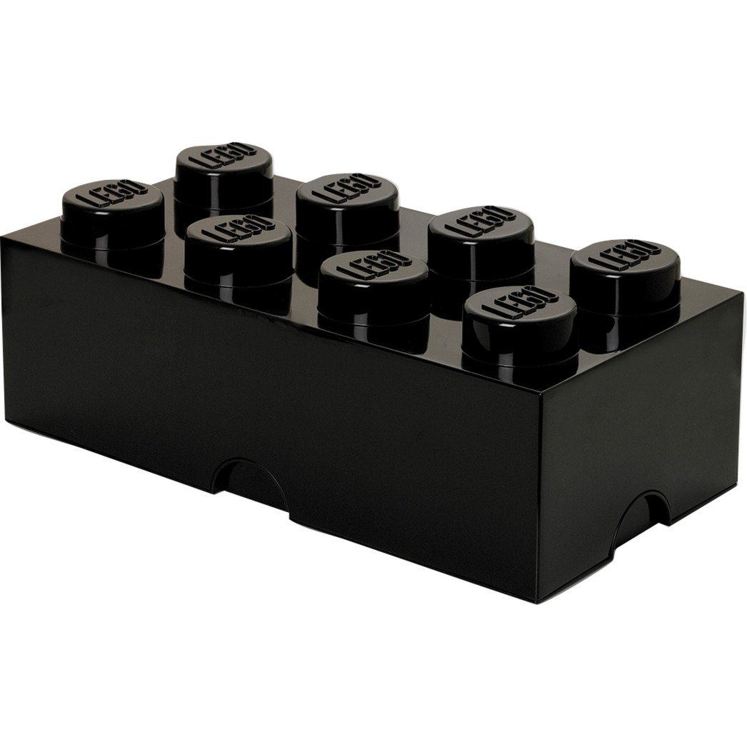 LEGO Storage Brick 8 schwarz, Aufbewahrungsbox von Room Copenhagen