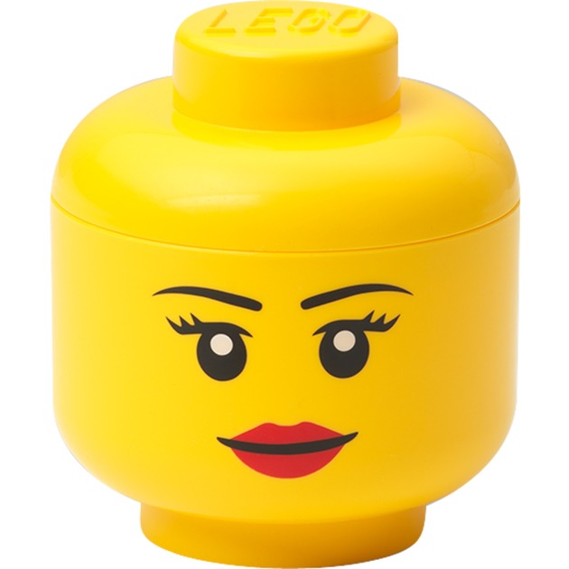 LEGO Storage Head "Girl", mini, Aufbewahrungsbox von Room Copenhagen