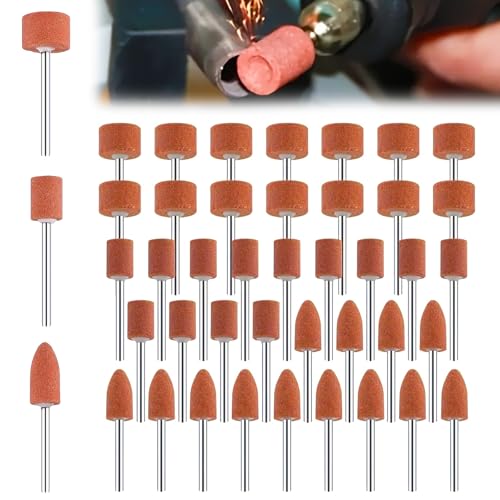 45Stück Korund Schleifspitzen Set – Schleifaufsätze für Dremel & Akkuschrauber, Polier- & Schleifköpfe mit 1/8" Schaft, Zubehör für Rotationswerkzeuge zum Schleifen, Polieren & Entgraten 45Stück Korund Schleifspitzen Set – Schleifaufsätze für Dremel & Akkuschrauber, Polier- & Schleifköpfe mit 1/8" Schaft, Zubehör für Rotationswerkzeuge zum Schleifen, Polieren & Entgraten von Roontin