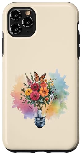Blumen-Glühbirne Kunst Aquarell Blüte mit Schmetterling Hülle für iPhone 11 Pro Max Blumen-Glühbirne Kunst Aquarell Blüte mit Schmetterling Hülle für iPhone 11 Pro Max von Rooted & Reckless Gift Shop 2.0