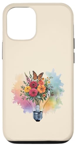 Blumen-Glühbirne Kunst Aquarell Blüte mit Schmetterling Hülle für iPhone 12/12 Pro Blumen-Glühbirne Kunst Aquarell Blüte mit Schmetterling Hülle für iPhone 12/12 Pro von Rooted & Reckless Gift Shop 2.0