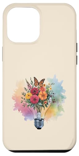 Blumen-Glühbirne Kunst Aquarell Blüte mit Schmetterling Hülle für iPhone 12 Pro Max Blumen-Glühbirne Kunst Aquarell Blüte mit Schmetterling Hülle für iPhone 12 Pro Max von Rooted & Reckless Gift Shop 2.0