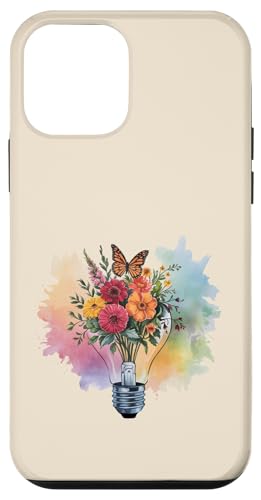 Blumen-Glühbirne Kunst Aquarell Blüte mit Schmetterling Hülle für iPhone 12 mini Blumen-Glühbirne Kunst Aquarell Blüte mit Schmetterling Hülle für iPhone 12 mini von Rooted & Reckless Gift Shop 2.0