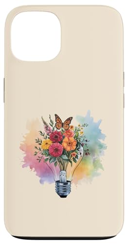 Blumen-Glühbirne Kunst Aquarell Blüte mit Schmetterling Hülle für iPhone 13 Blumen-Glühbirne Kunst Aquarell Blüte mit Schmetterling Hülle für iPhone 13 von Rooted & Reckless Gift Shop 2.0