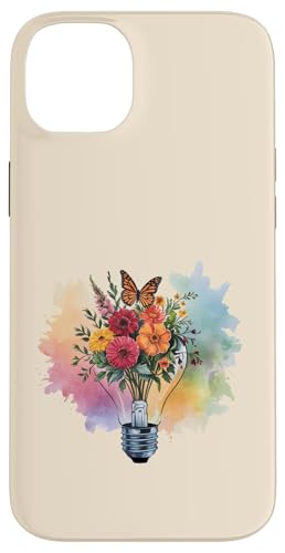 Blumen-Glühbirne Kunst Aquarell Blüte mit Schmetterling Hülle für iPhone 14 Plus Blumen-Glühbirne Kunst Aquarell Blüte mit Schmetterling Hülle für iPhone 14 Plus von Rooted & Reckless Gift Shop 2.0