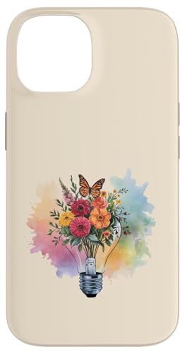 Blumen-Glühbirne Kunst Aquarell Blüte mit Schmetterling Hülle für iPhone 14 Blumen-Glühbirne Kunst Aquarell Blüte mit Schmetterling Hülle für iPhone 14 von Rooted & Reckless Gift Shop 2.0