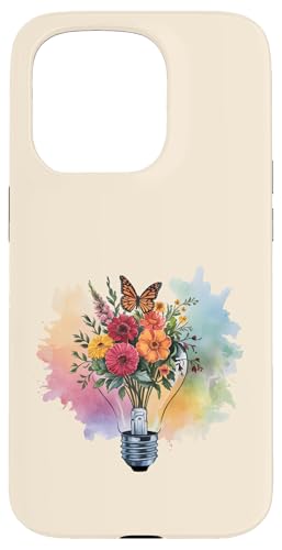 Blumen-Glühbirne Kunst Aquarell Blüte mit Schmetterling Hülle für iPhone 15 Pro Blumen-Glühbirne Kunst Aquarell Blüte mit Schmetterling Hülle für iPhone 15 Pro von Rooted & Reckless Gift Shop 2.0