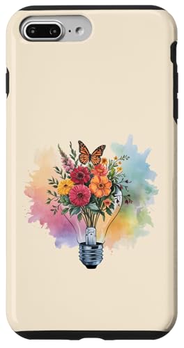 Blumen-Glühbirne Kunst Aquarell Blüte mit Schmetterling Hülle für iPhone 7 Plus/8 Plus Blumen-Glühbirne Kunst Aquarell Blüte mit Schmetterling Hülle für iPhone 7 Plus/8 Plus von Rooted & Reckless Gift Shop 2.0
