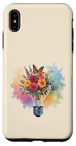 Blumen-Glühbirne Kunst Aquarell Blüte mit Schmetterling Hülle für iPhone XS Max Blumen-Glühbirne Kunst Aquarell Blüte mit Schmetterling Hülle für iPhone XS Max von Rooted & Reckless Gift Shop 2.0