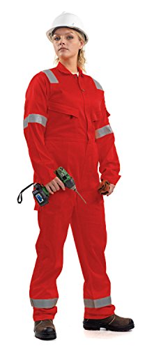 Roots Original RO13090F Flamebuster Nordic Damen Arbeitsoveralls, Größe 8/10, Rot von Roots Original