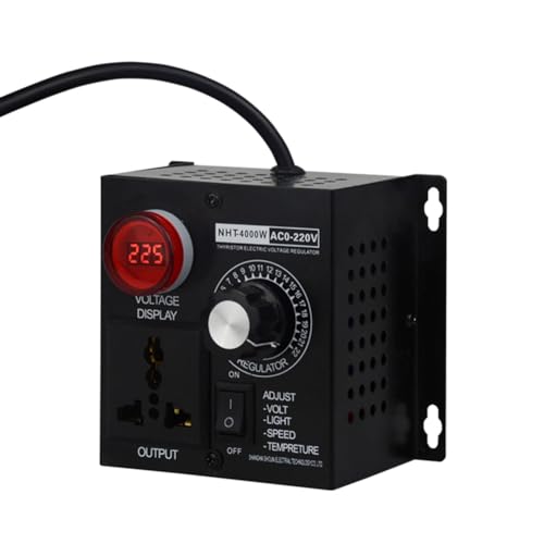Rordigo 4000-W-Spannungsregler, Tragbarer, Geschwindigkeitsverstellbarer Spannungsregler, Kompakter Variabler Spannungsregler, Langlebig, Einfache Installation, Einfach zu Verwenden, EU-Stecker Rordigo 4000-W-Spannungsregler, Tragbarer, Geschwindigkeitsverstellbarer Spannungsregler, Kompakter Variabler Spannungsregler, Langlebig, Einfache Installation, Einfach zu Verwenden, EU-Stecker von Rordigo