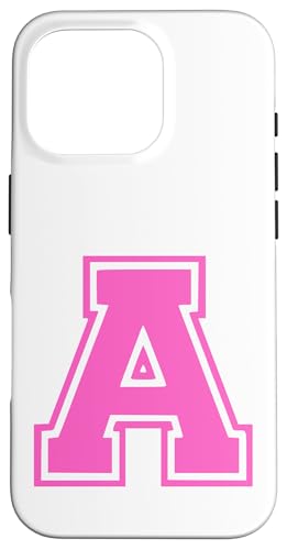Rosa Buchstabe A Monogramm Initial für Vor oder Nachname A Hülle für iPhone 16 Pro Rosa Buchstabe A Monogramm Initial für Vor oder Nachname A Hülle für iPhone 16 Pro von Rosa Alphabet Buchstabe für Frauen und Mädchen