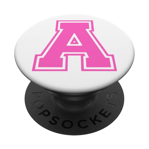 Rosa Buchstabe A Monogramm Initial für Vor oder Nachname A PopSockets Klebender PopGrip Rosa Buchstabe A Monogramm Initial für Vor oder Nachname A PopSockets Klebender PopGrip von Rosa Alphabet Buchstabe für Frauen und Mädchen