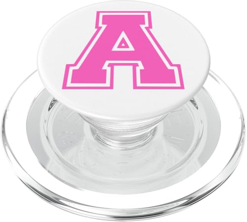 Rosa Buchstabe A Monogramm Initial für Vor oder Nachname A PopSockets PopGrip für MagSafe Rosa Buchstabe A Monogramm Initial für Vor oder Nachname A PopSockets PopGrip für MagSafe von Rosa Alphabet Buchstabe für Frauen und Mädchen