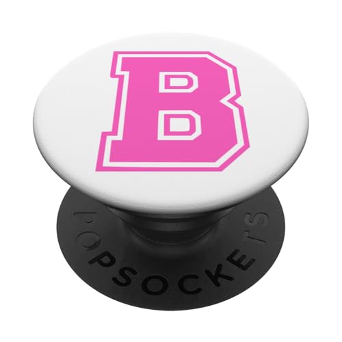 Rosa Buchstabe B Monogramm Initial für Vor oder Nachnamen PopSockets Klebender PopGrip Rosa Buchstabe B Monogramm Initial für Vor oder Nachnamen PopSockets Klebender PopGrip von Rosa Alphabet Buchstabe für Frauen und Mädchen