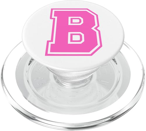 Rosa Buchstabe B Monogramm Initial für Vor oder Nachnamen PopSockets PopGrip für MagSafe Rosa Buchstabe B Monogramm Initial für Vor oder Nachnamen PopSockets PopGrip für MagSafe von Rosa Alphabet Buchstabe für Frauen und Mädchen