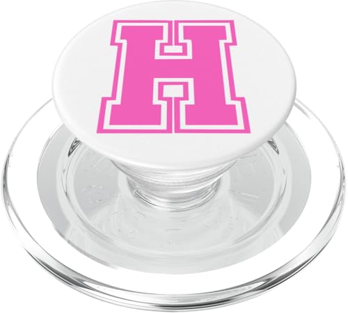 Rosa Buchstabe H Monogramm Initial für Vor- oder Nachnamen PopSockets PopGrip für MagSafe Rosa Buchstabe H Monogramm Initial für Vor- oder Nachnamen PopSockets PopGrip für MagSafe von Rosa Alphabet Buchstabe für Frauen und Mädchen