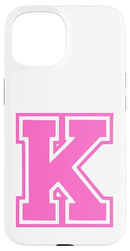 Rosa Buchstabe K Monogramm Initial für Vor oder Nachnamen Hülle für iPhone 15 Rosa Buchstabe K Monogramm Initial für Vor oder Nachnamen Hülle für iPhone 15 von Rosa Alphabet Buchstabe für Frauen und Mädchen