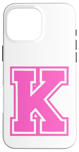Rosa Buchstabe K Monogramm Initial für Vor oder Nachnamen Hülle für iPhone 16 Pro Max Rosa Buchstabe K Monogramm Initial für Vor oder Nachnamen Hülle für iPhone 16 Pro Max von Rosa Alphabet Buchstabe für Frauen und Mädchen