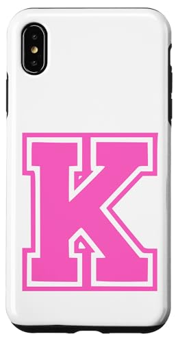 Rosa Buchstabe K Monogramm Initial für Vor oder Nachnamen Hülle für iPhone XS Max Rosa Buchstabe K Monogramm Initial für Vor oder Nachnamen Hülle für iPhone XS Max von Rosa Alphabet Buchstabe für Frauen und Mädchen