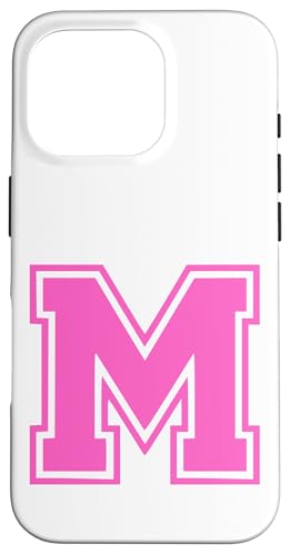 Rosa Buchstabe M Monogramm Initial für Vor oder Nachnamen Hülle für iPhone 16 Pro Rosa Buchstabe M Monogramm Initial für Vor oder Nachnamen Hülle für iPhone 16 Pro von Rosa Alphabet Buchstabe für Frauen und Mädchen