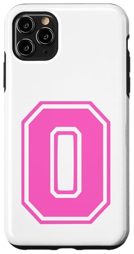 Rosa Buchstabe O Monogramm Initial für den Vornamen O Hülle für iPhone 11 Pro Max von Rosa Alphabet Buchstabe für Frauen und Mädchen