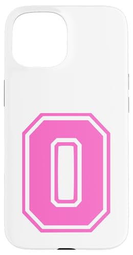 Rosa Buchstabe O Monogramm Initial für den Vornamen O Hülle für iPhone 15 von Rosa Alphabet Buchstabe für Frauen und Mädchen