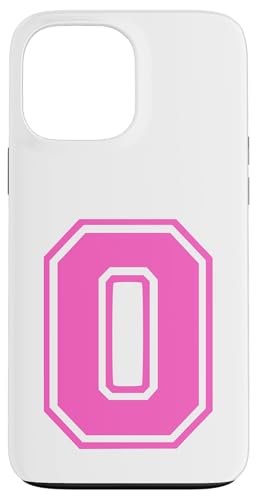 Rosa Buchstabe O Monogramm Initial für den Vornamen O Hülle für iPhone 13 Pro Max von Rosa Alphabet Buchstabe für Frauen und Mädchen