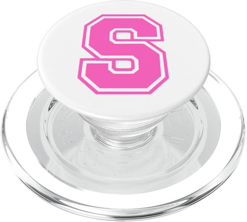 Rosa Buchstabe S Monogramm Initial für Vorname Nachname S PopSockets PopGrip für MagSafe Rosa Buchstabe S Monogramm Initial für Vorname Nachname S PopSockets PopGrip für MagSafe von Rosa Alphabet Buchstabe für Frauen und Mädchen
