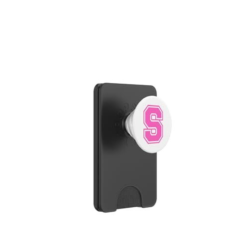 Rosa Buchstabe S Monogramm Initial für Vorname Nachname S PopSockets PopWallet für MagSafe Rosa Buchstabe S Monogramm Initial für Vorname Nachname S PopSockets PopWallet für MagSafe von Rosa Alphabet Buchstabe für Frauen und Mädchen