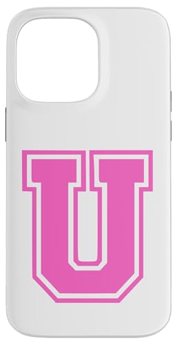 Rosa Buchstabe U Monogramm Initial für Vorname Nachname U Hülle für iPhone 14 Pro Max Rosa Buchstabe U Monogramm Initial für Vorname Nachname U Hülle für iPhone 14 Pro Max von Rosa Alphabet Buchstabe für Frauen und Mädchen