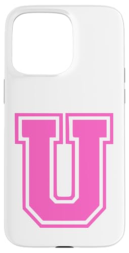 Rosa Buchstabe U Monogramm Initial für Vorname Nachname U Hülle für iPhone 15 Pro Max Rosa Buchstabe U Monogramm Initial für Vorname Nachname U Hülle für iPhone 15 Pro Max von Rosa Alphabet Buchstabe für Frauen und Mädchen