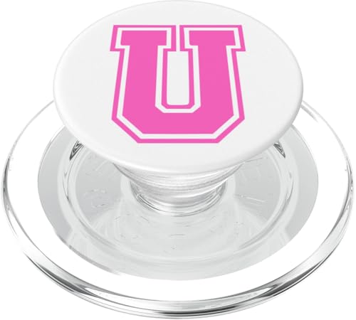 Rosa Buchstabe U Monogramm Initial für Vorname Nachname U PopSockets PopGrip für MagSafe Rosa Buchstabe U Monogramm Initial für Vorname Nachname U PopSockets PopGrip für MagSafe von Rosa Alphabet Buchstabe für Frauen und Mädchen