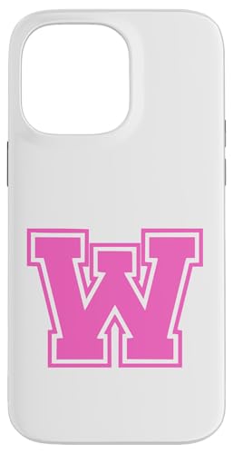 Rosa Buchstabe W Monogramm Anfangsbuchstabe für Vorname Hülle für iPhone 14 Pro Max Rosa Buchstabe W Monogramm Anfangsbuchstabe für Vorname Hülle für iPhone 14 Pro Max von Rosa Alphabet Buchstabe für Frauen und Mädchen