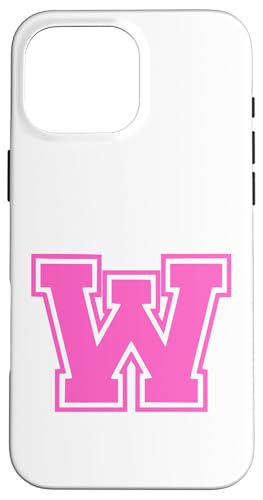 Rosa Buchstabe W Monogramm Anfangsbuchstabe für Vorname Hülle für iPhone 16 Pro Max Rosa Buchstabe W Monogramm Anfangsbuchstabe für Vorname Hülle für iPhone 16 Pro Max von Rosa Alphabet Buchstabe für Frauen und Mädchen