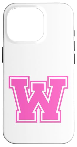 Rosa Buchstabe W Monogramm Anfangsbuchstabe für Vorname Hülle für iPhone 16 Pro Rosa Buchstabe W Monogramm Anfangsbuchstabe für Vorname Hülle für iPhone 16 Pro von Rosa Alphabet Buchstabe für Frauen und Mädchen