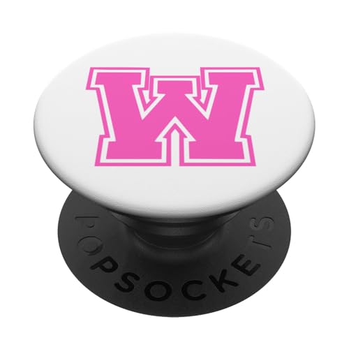Rosa Buchstabe W Monogramm Anfangsbuchstabe für Vorname PopSockets Klebender PopGrip Rosa Buchstabe W Monogramm Anfangsbuchstabe für Vorname PopSockets Klebender PopGrip von Rosa Alphabet Buchstabe für Frauen und Mädchen