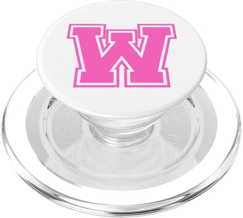 Rosa Buchstabe W Monogramm Anfangsbuchstabe für Vorname PopSockets PopGrip für MagSafe Rosa Buchstabe W Monogramm Anfangsbuchstabe für Vorname PopSockets PopGrip für MagSafe von Rosa Alphabet Buchstabe für Frauen und Mädchen