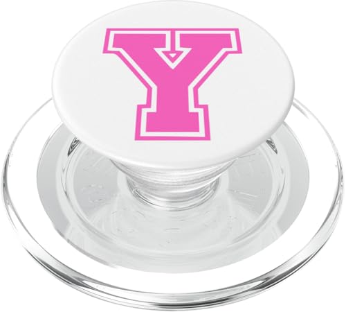 Rosa Buchstabe Y Monogramm Initial für Vorname Nachname Y PopSockets PopGrip für MagSafe Rosa Buchstabe Y Monogramm Initial für Vorname Nachname Y PopSockets PopGrip für MagSafe von Rosa Alphabet Buchstabe für Frauen und Mädchen