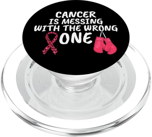 Cancer Is Messing With The Wrong One Brustkrebs PopSockets PopGrip für MagSafe Cancer Is Messing With The Wrong One Brustkrebs PopSockets PopGrip für MagSafe von Rosa Schleife Brustkrebsmonat Oktober Geschenke